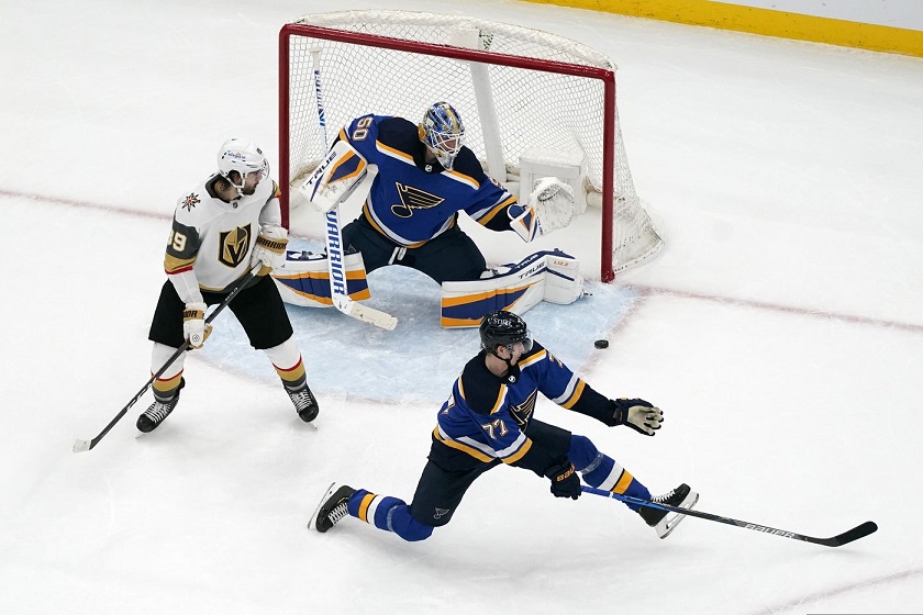 De wedstrijd tussen Vegas Golden Knights en Saint Louis Blues dit seizoen